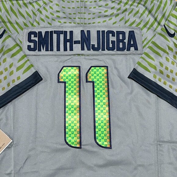 Men's Jaxon Smith-Njigba #11 Seattle Seahawks Stitched Alternate Jersey Large - Picture 3 of 8